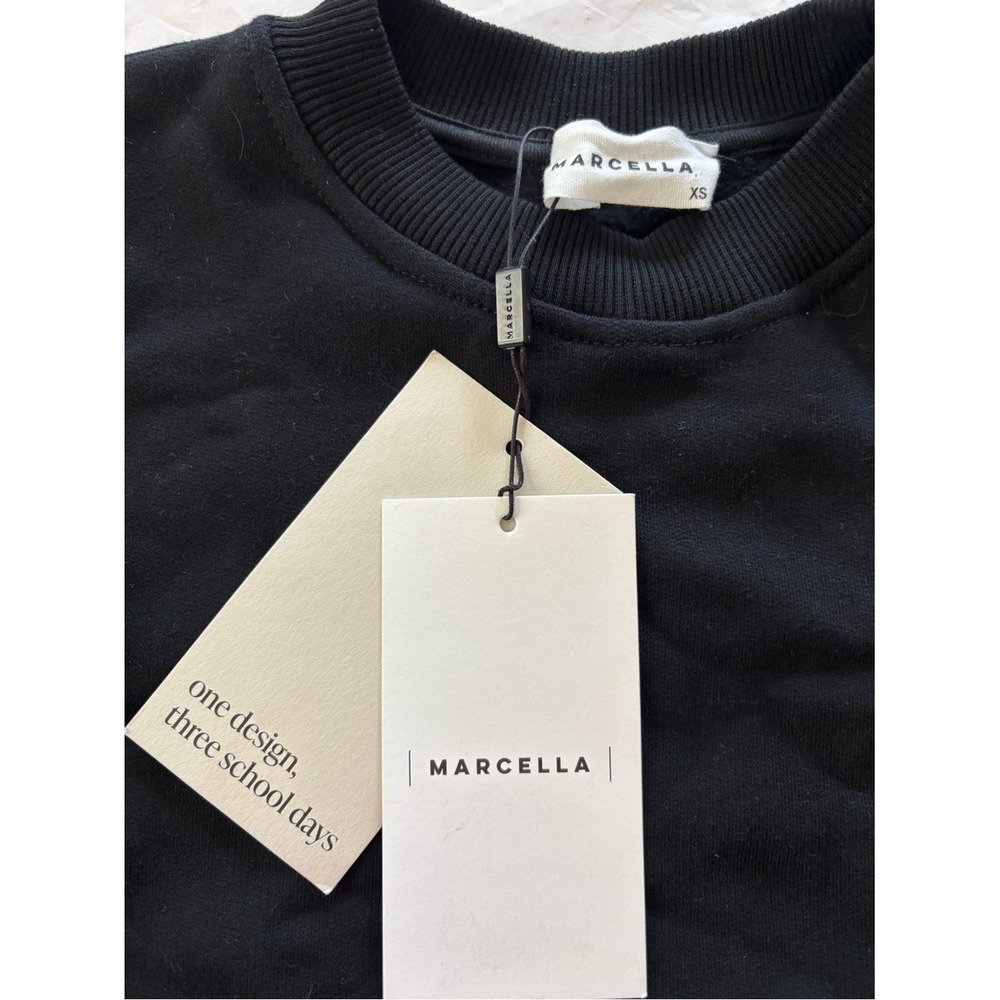 NWT Marcella William Cutout Sweatshirt Black size XS - Picture 8 of 9